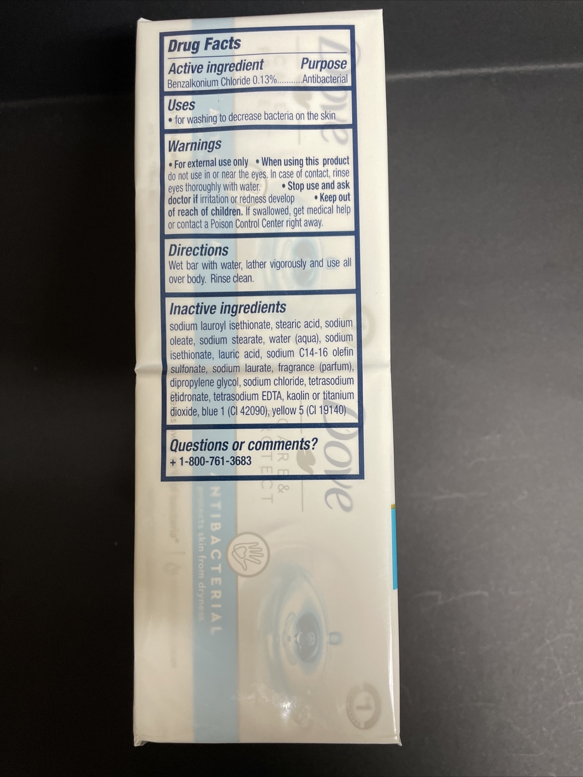 Dove Beauty Soap Antibacterial Protects from Skin Dryness 6ct Exp 8/2025