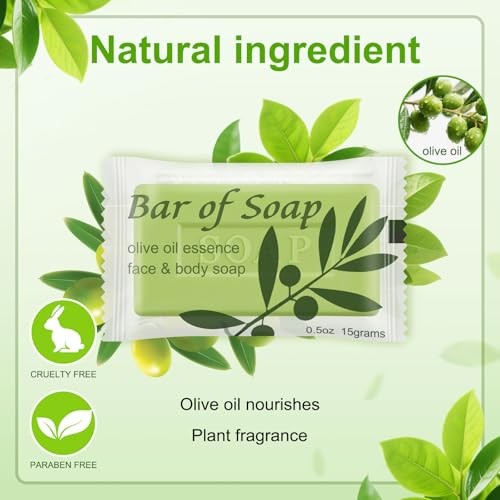 Bulk Bar Soap Travel Mini Soap Bars Bulk 0.5 1 Ounce (Pack of 30) olive oil