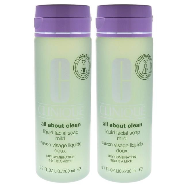 6.7 oz All About Clean Liquid Facial Soap Mild for Unisex – Pack of 2 #K0007202