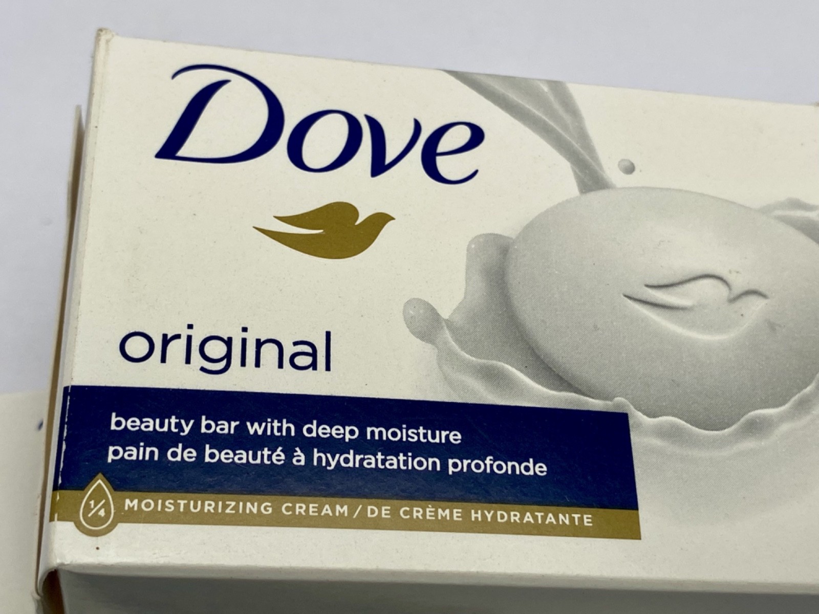 Lot Of Two DOVE White Bar Soap With Moisturizing Cream 3.75 oz 2 New Bars
