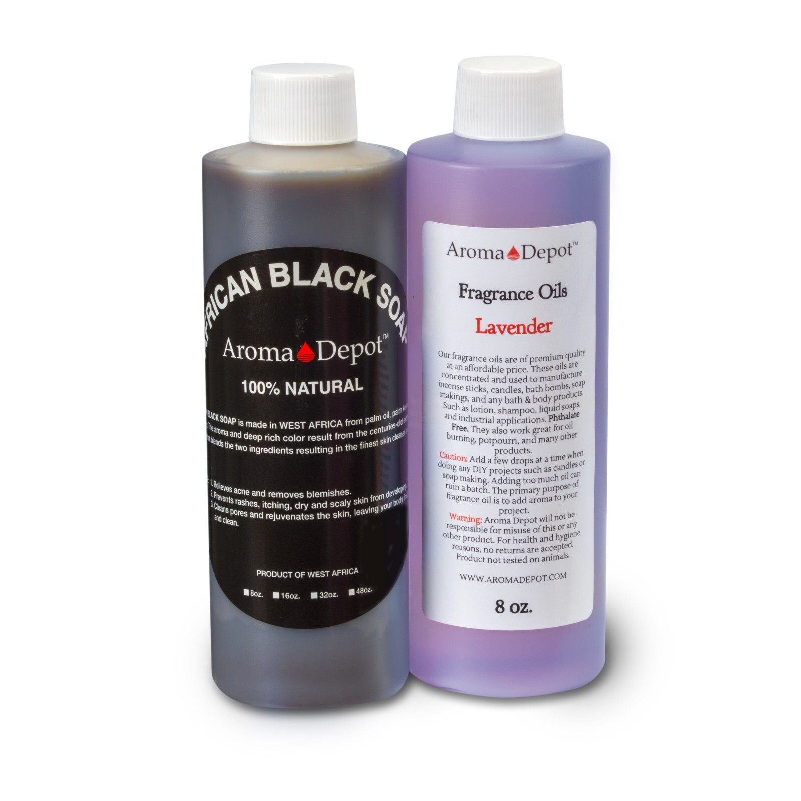 SCENTED Liquid Raw African Black Soap 100% Natural Organic Face & Body Wash