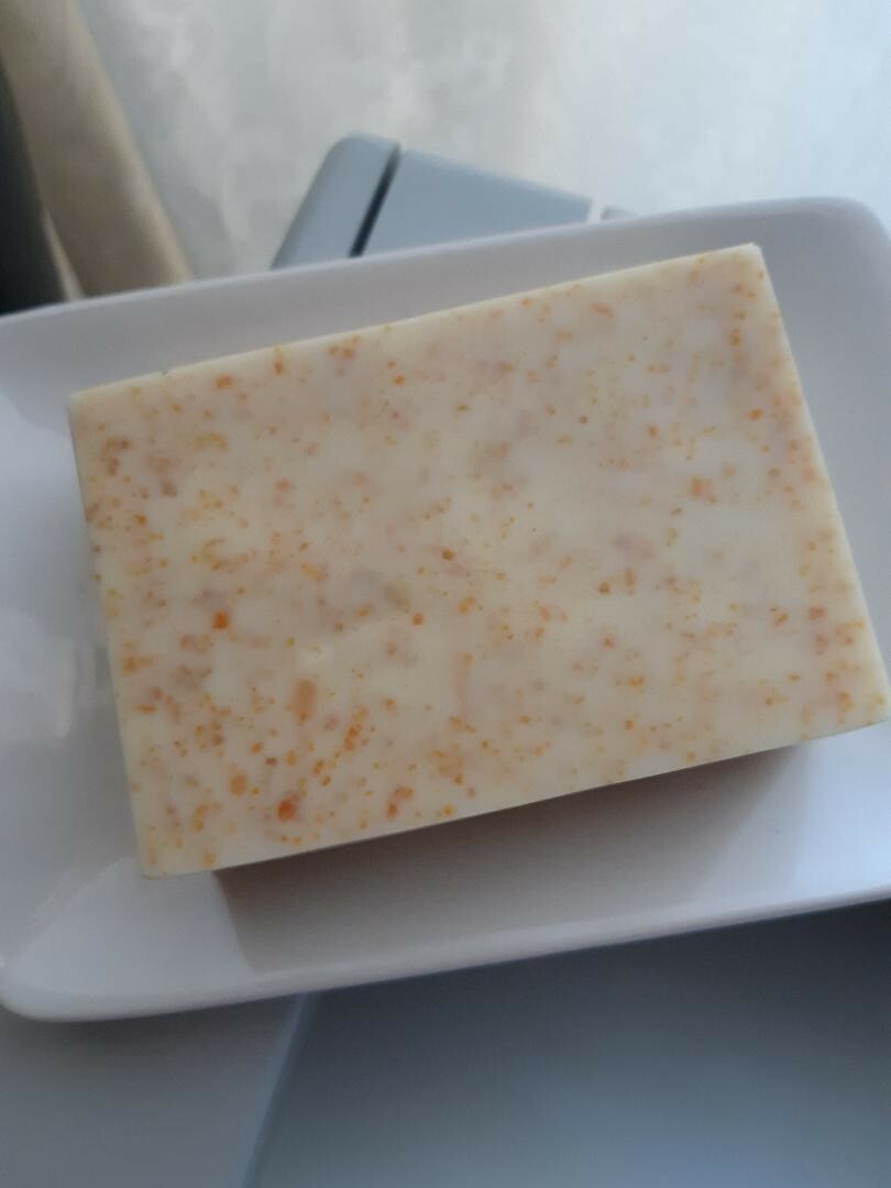 Exfoliant Orange and Honey Handmade Soap 4.oz
