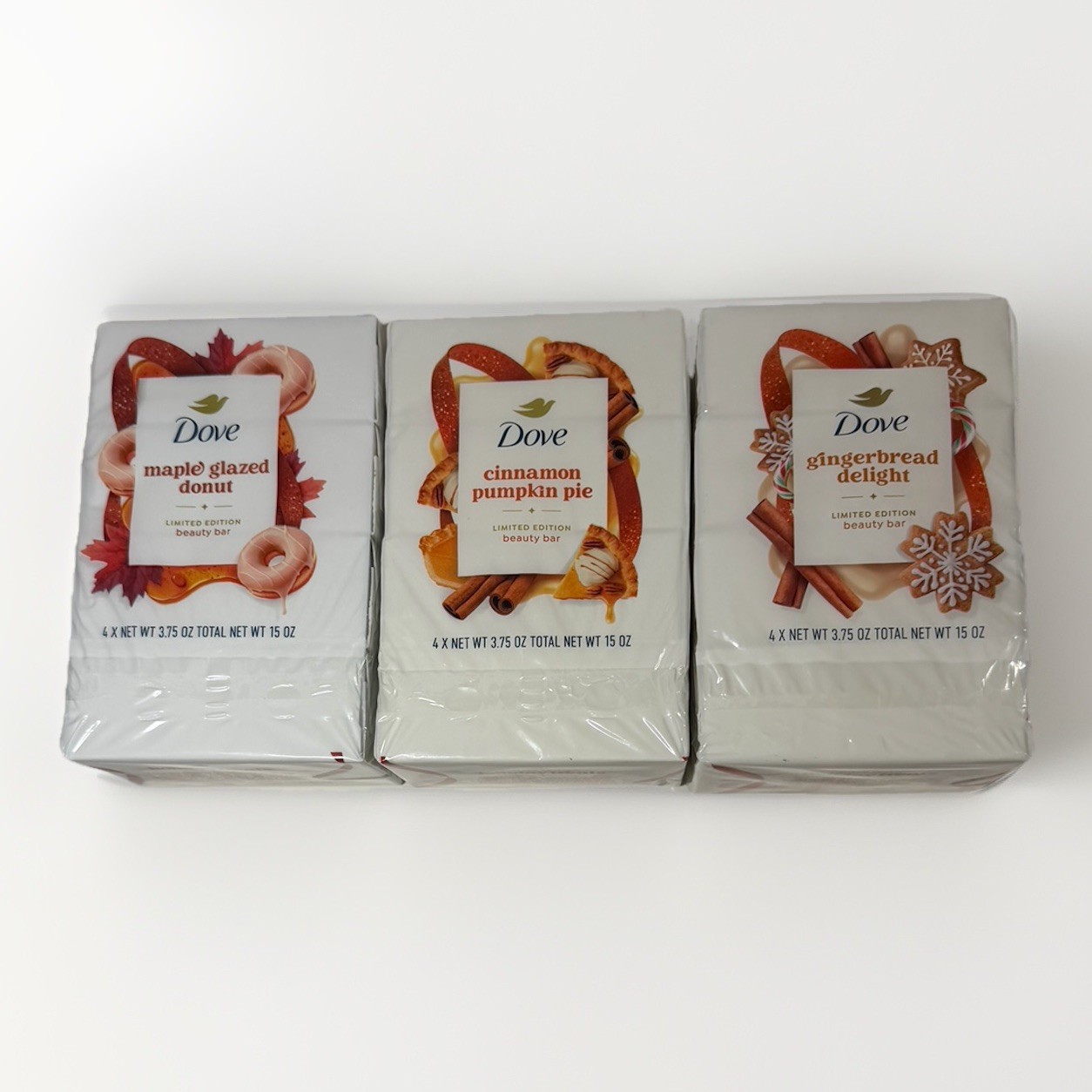 Dove Dessert Variety Limited Edition Beauty Bar – Set of 3 Soaps