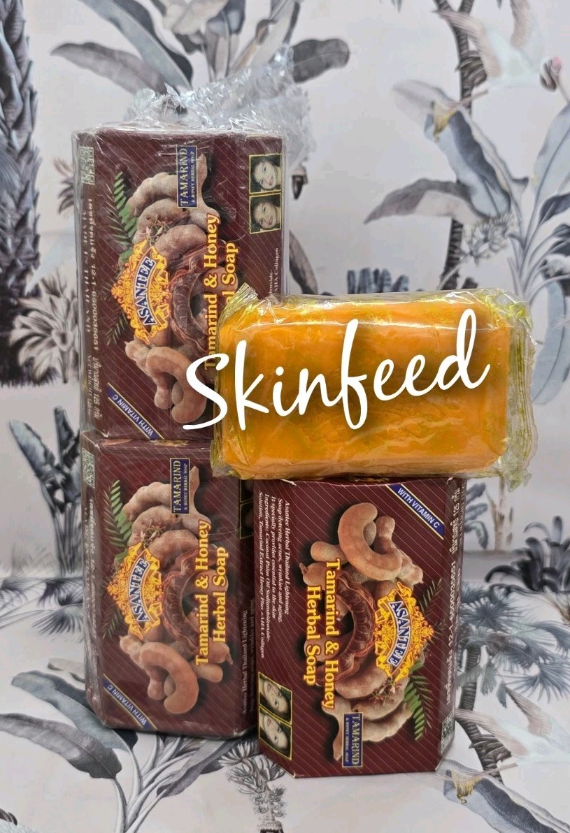 2 x Asantee Thai Herbal Tamarind Honey Soap Skin Whitening 125g.