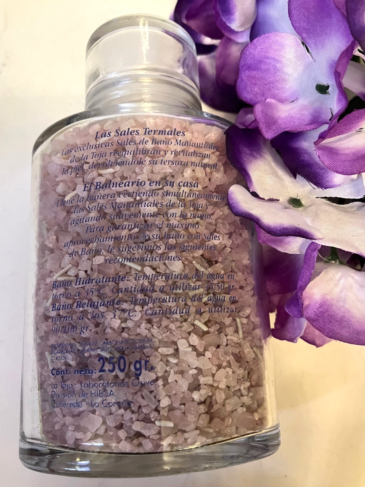 La Toja Thermal Mineral Springs Bath Salt 250gm Aromatherapy Galicia Spain New