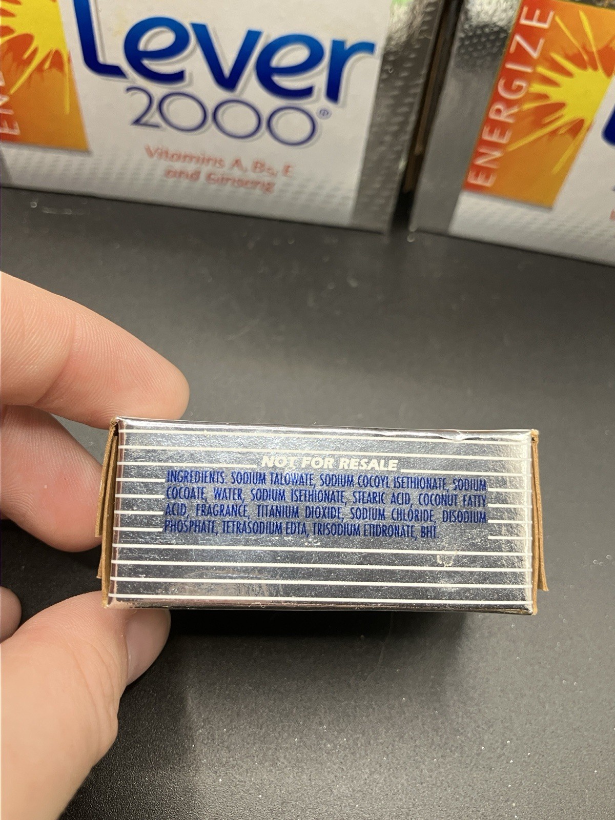 Lever 2000 Bar Soap Lot Energize with Ginseng Vitamin E 3 Bars & Bonus Sample