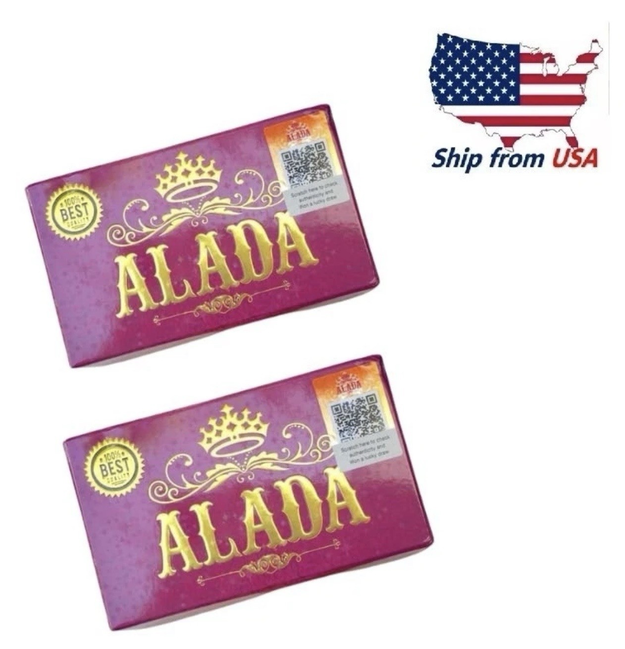 2pcs ALADA BEAUTY SOAP AUTHENTIC NATURAL BATH SOAP 160g (USA 🇺🇸 SELLER)