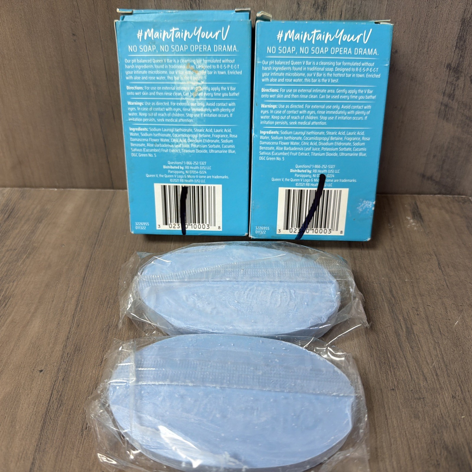 Queen V, Cleansing Bar V Bar WILD BERRY pH Balanced Soap 3.5oz Sealed Pack of 2