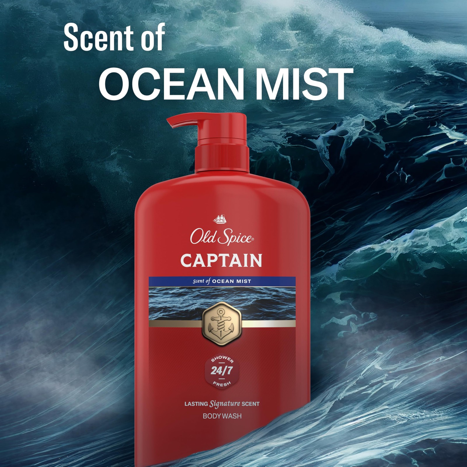 Old Spice Refreshing Body Wash for Men, 3X Defense, 33.4 Fl Oz (Pack of 1)