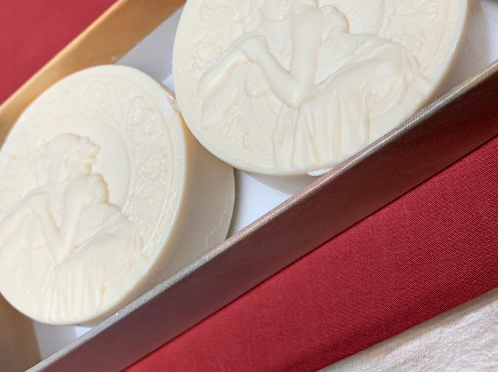 Vintage Set Of 3 ATHENAS ART SOAP BARS ITALY