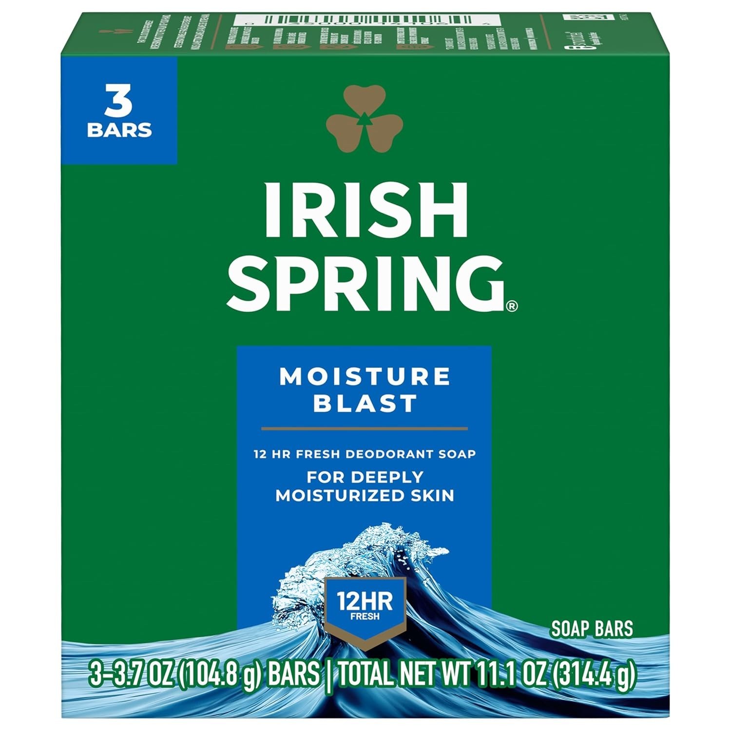 Sustainable Moisture Blast Bar Soap – Men’s Hydrating & Deodorizing 48-Pack