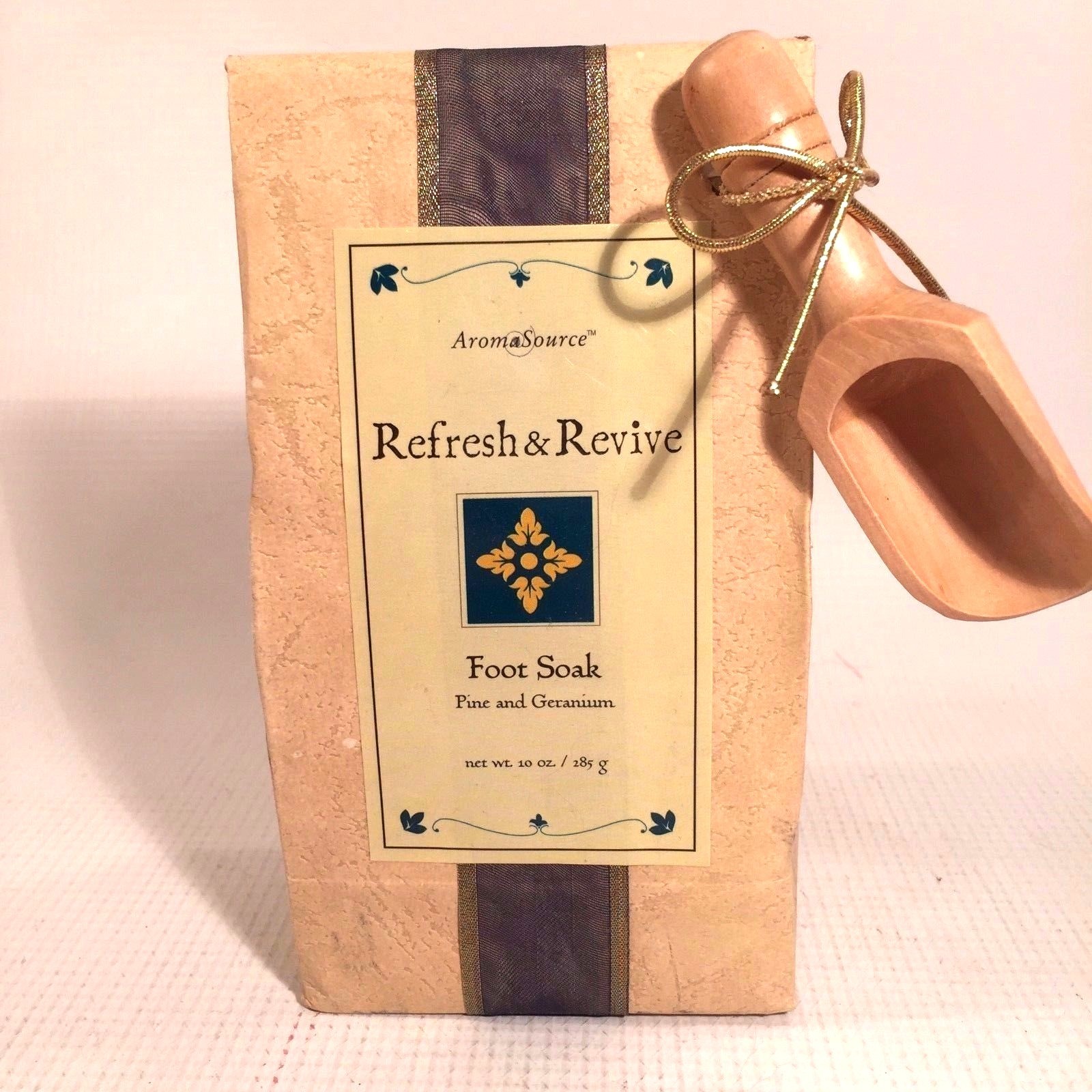 Aroma Source REFRESH & REVIVE Foot SOAK Pine & Geranium w Scoop 10 oz New
