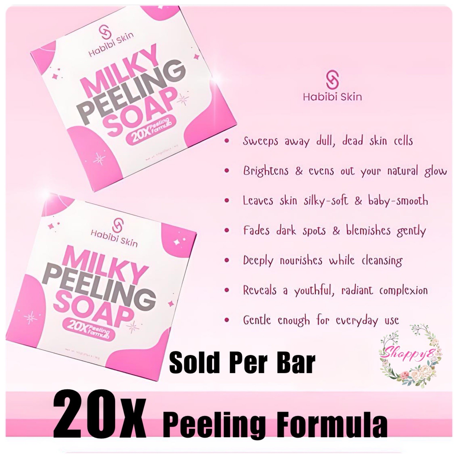 Habibi Skin Essenstial – Milky Peeling Soap (50g -4bars)