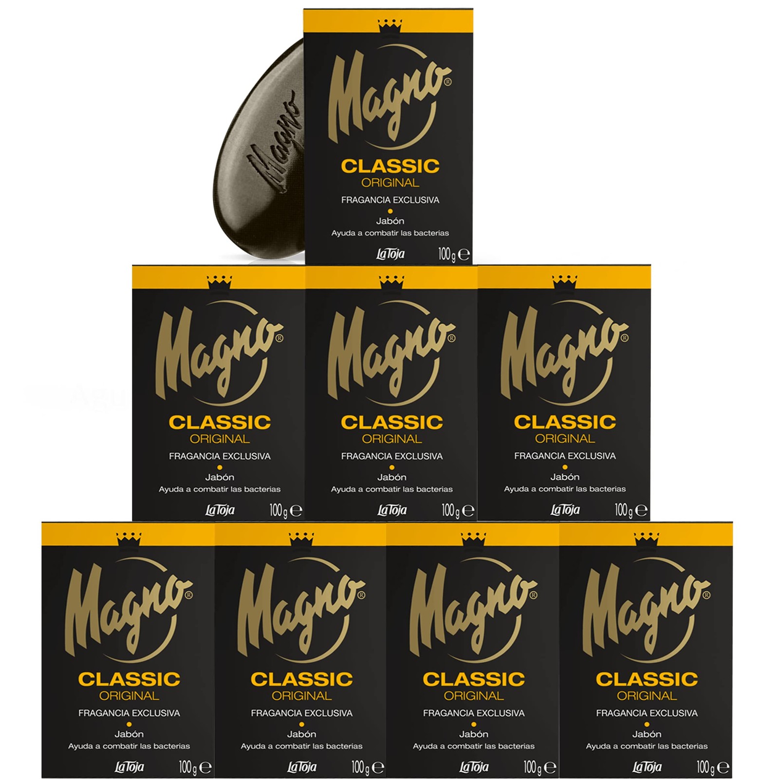 Soap 3.5 oz La Toja. Classic Black 8 pack