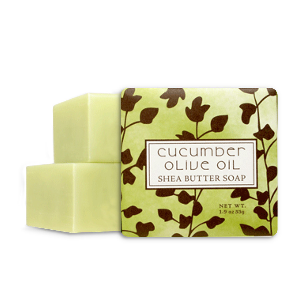 Greenwich Bay 1.9oz Soap, Cucumber Olive Oil – Set of 4 (R5H002)