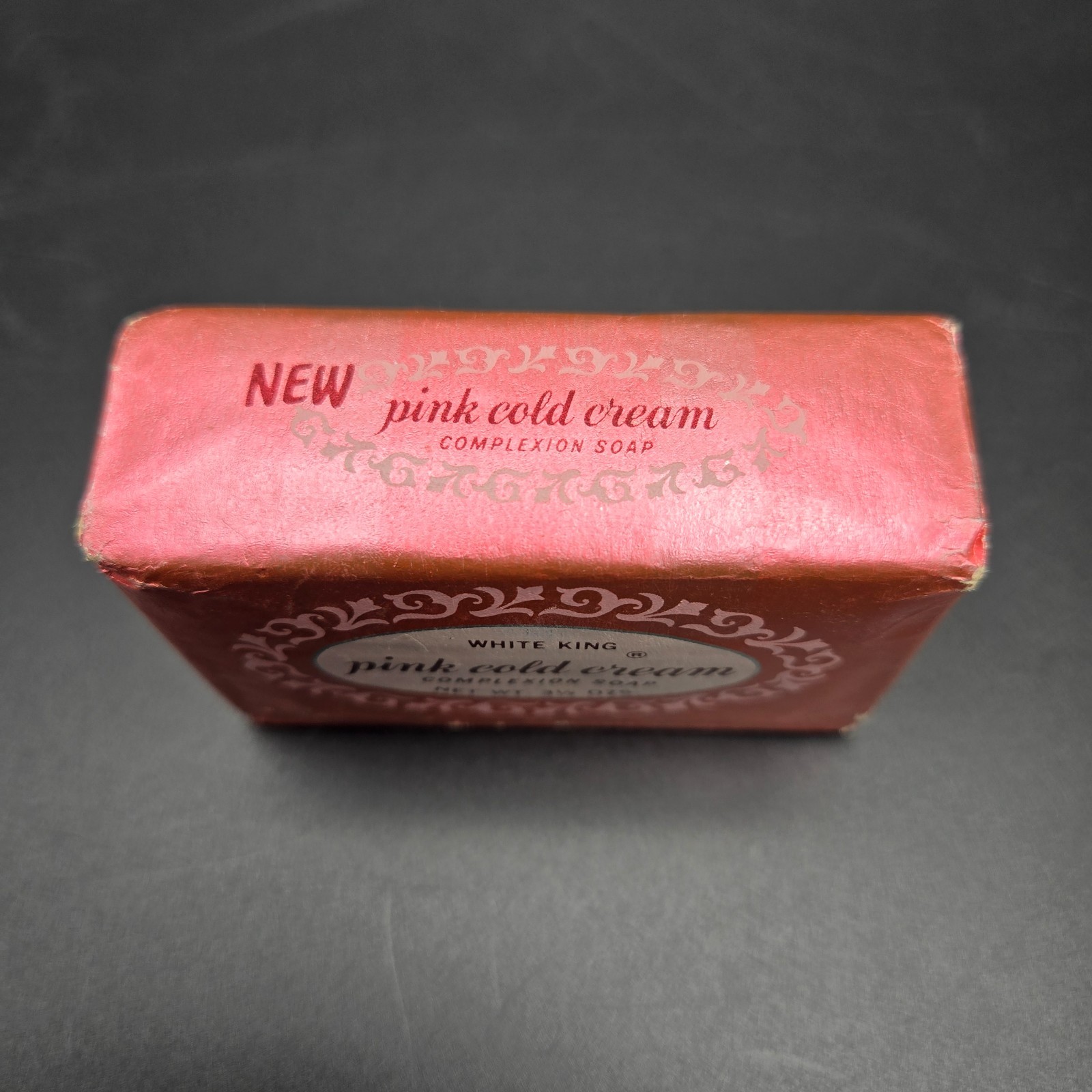 Vintage White King Pink Cold Cream Soap Complexion Bar Los Angeles Soap Co NOS