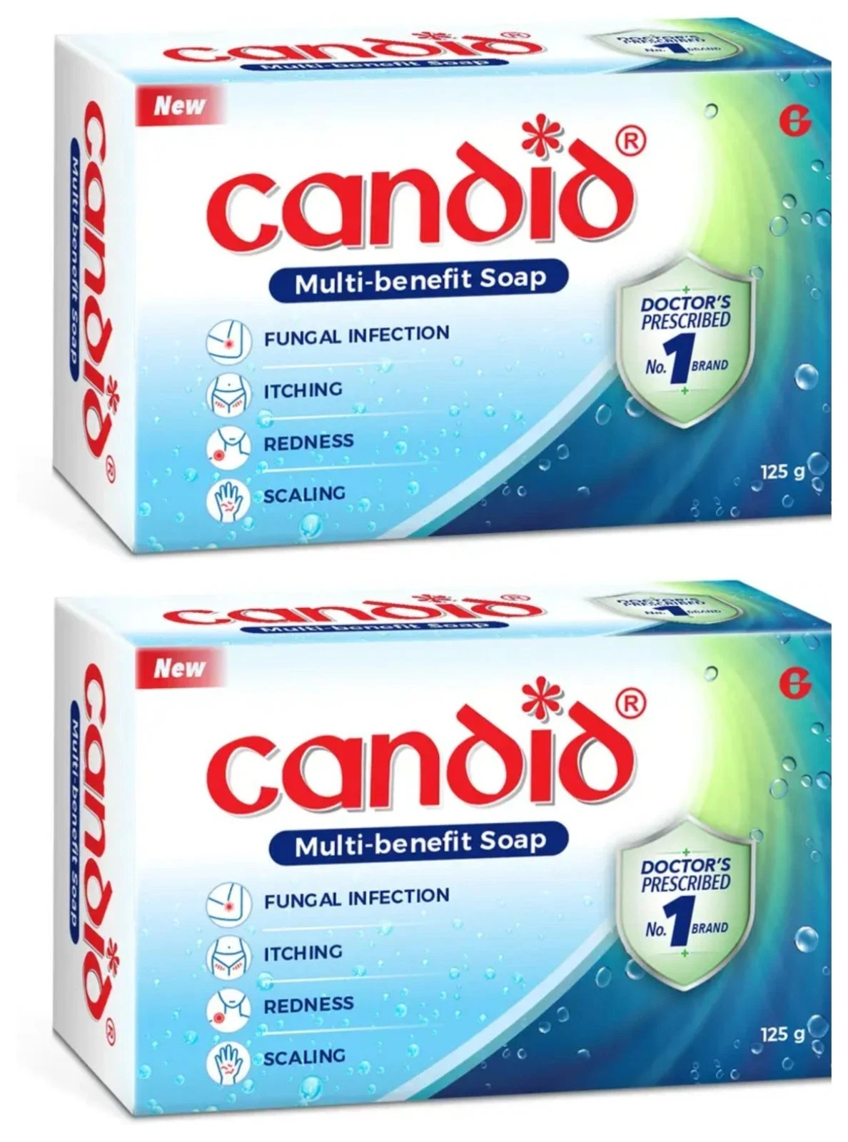 2 X Candid Antifungal Soap Medicated Anti-fungal Bathing Bar 125g each + F/S