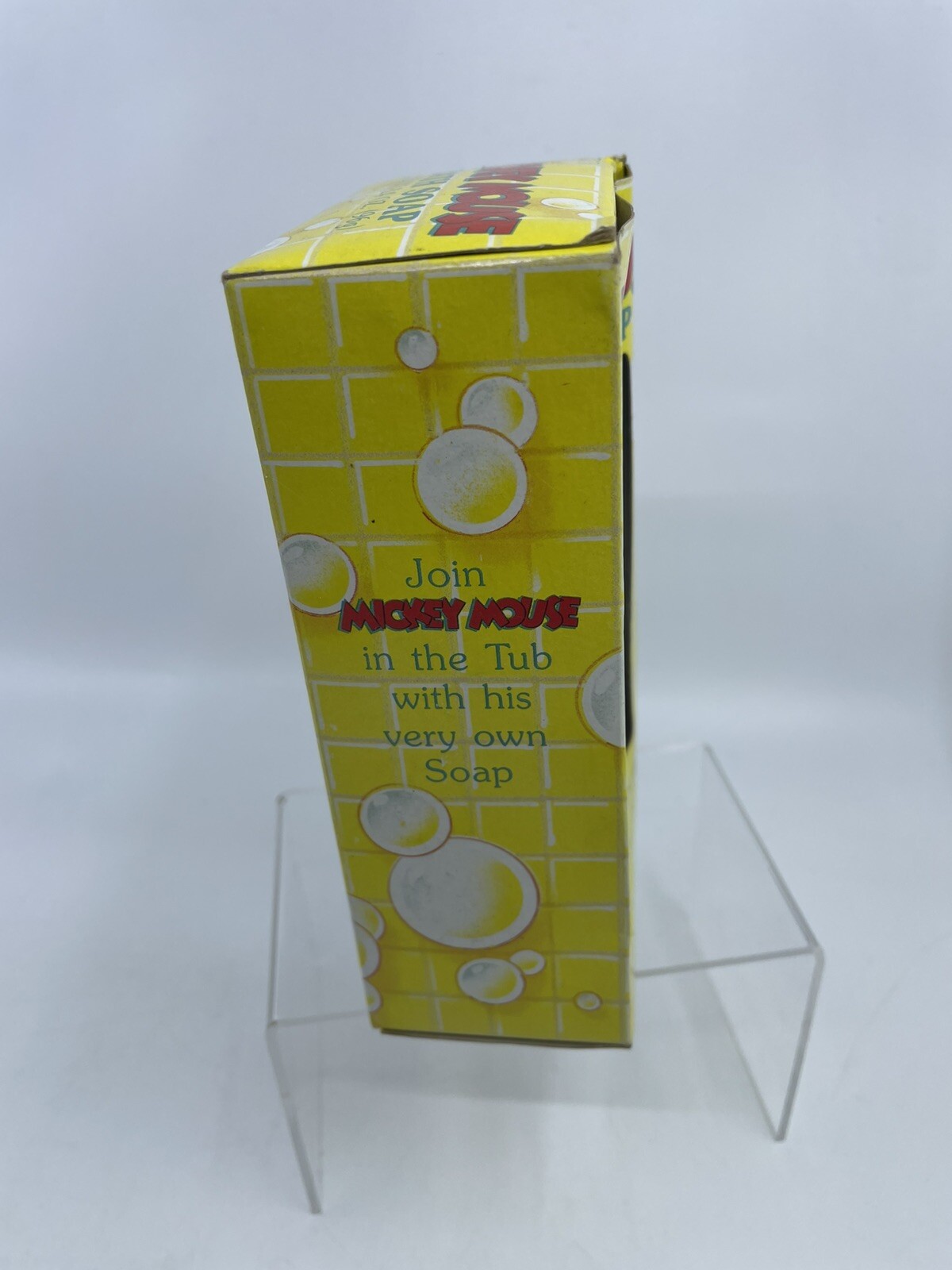 Vintage 1990 Walt Disney Company/Cosrich Inc. Mickey Mouse Bath Soap-3.4oz 1/2