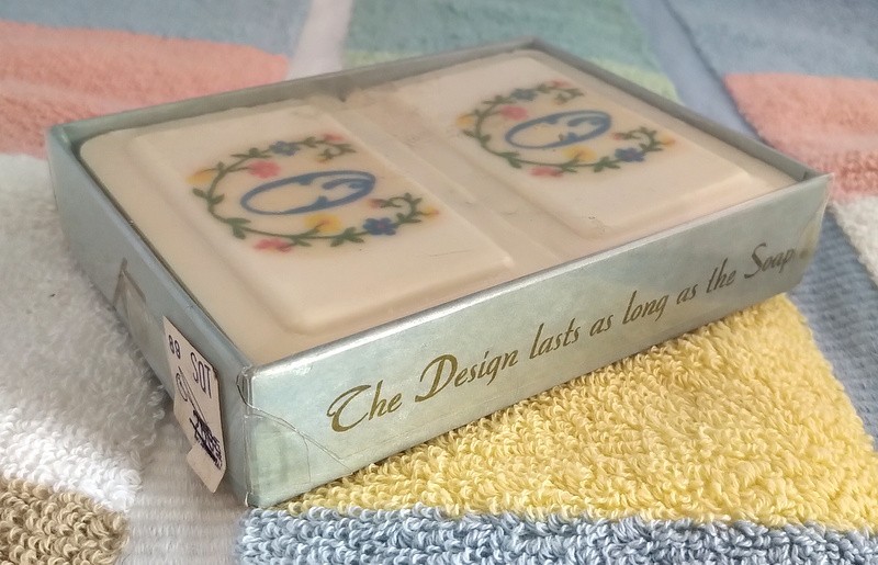 Vintage KATHERINE GRAY French Milled Bath Soap (2 Bars) Personalized Initial “O”