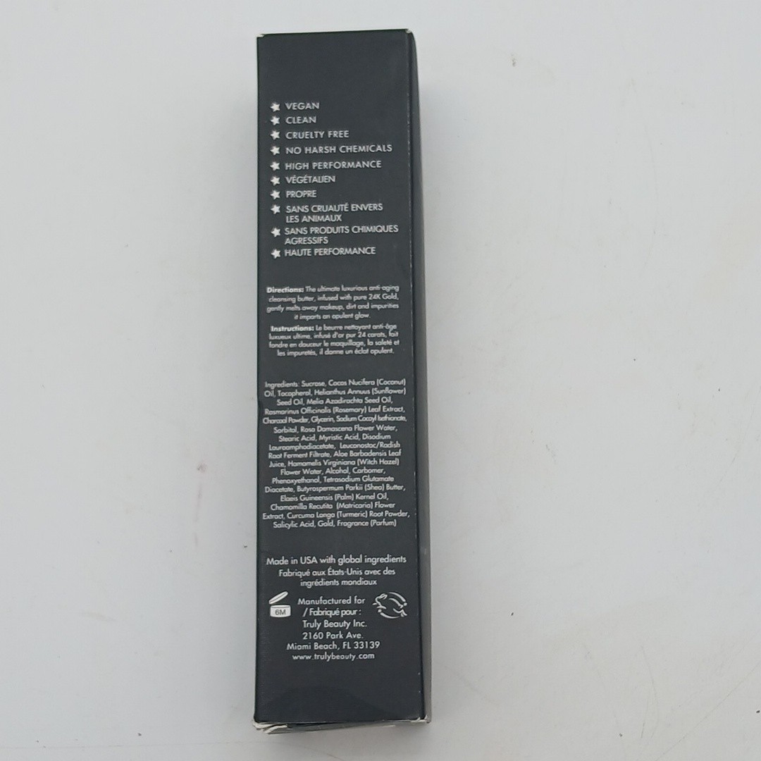 TRULY 24k Gold Black Soap Full Size 5oz Face Impurity Cleanser NEW SEALED