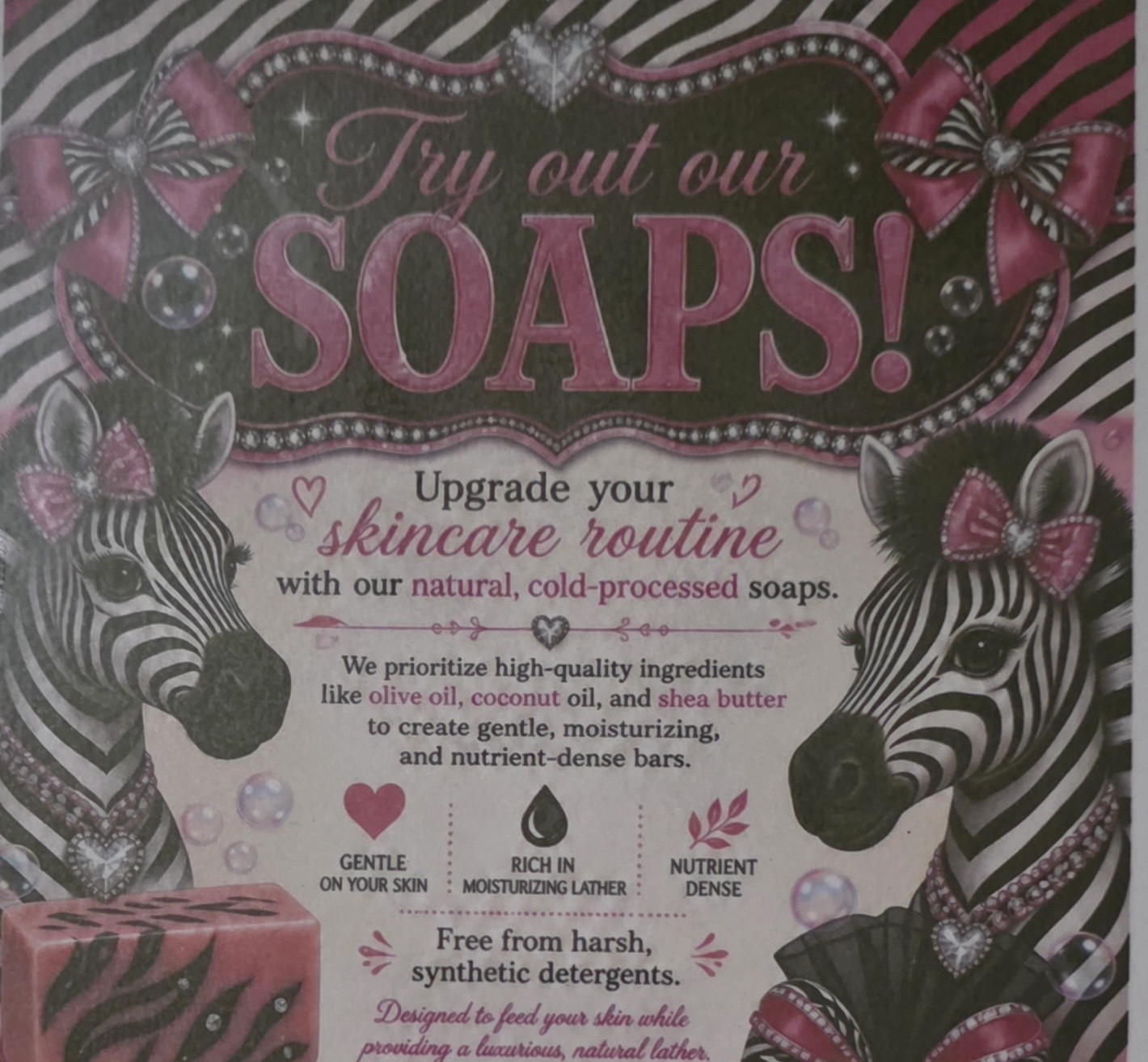 Wild Passion homemade handsoaps: Lot of 3