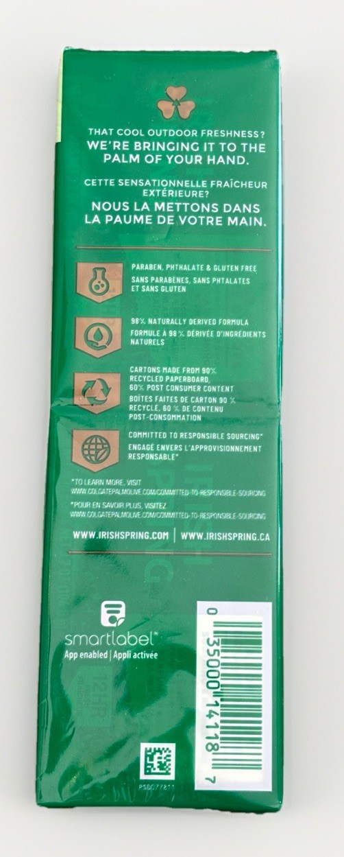 8 Pack Irish Spring Aloe Mist Bar Soap Deodorant Soap 12 Hour Fresh 3.7 oz Bars
