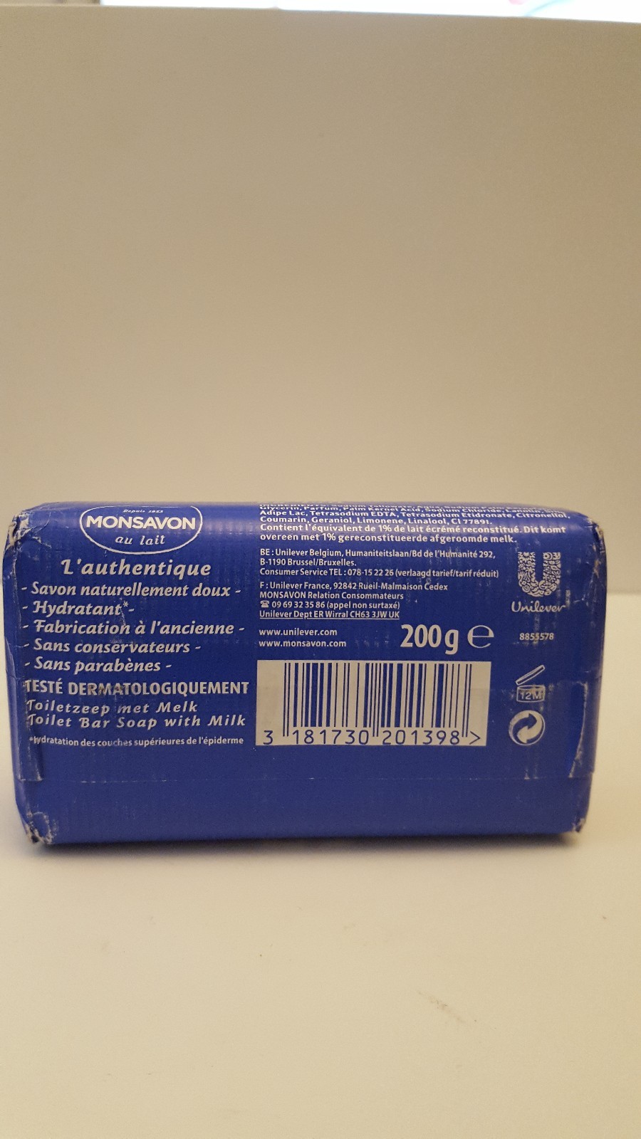 Monsavon au lait Mild & Hydrating Soap Bars from FRANCE 200g