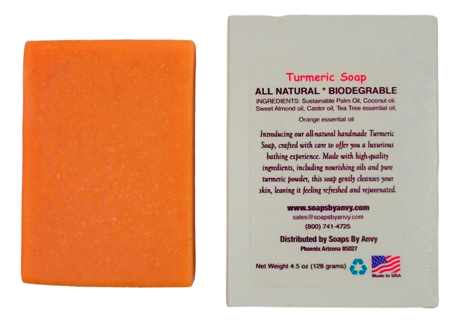 Handmade Soap – Natural Organi Turmeric Soap