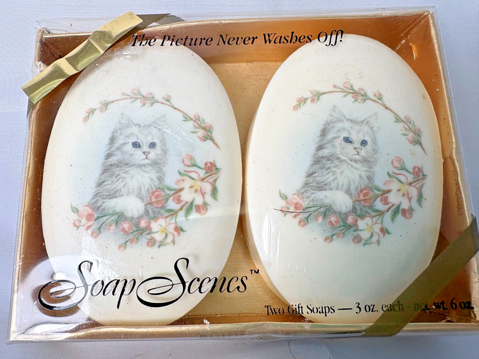 Soap Scenes Kittens Decorative Soap Picture Never Washes Off Gift Soap