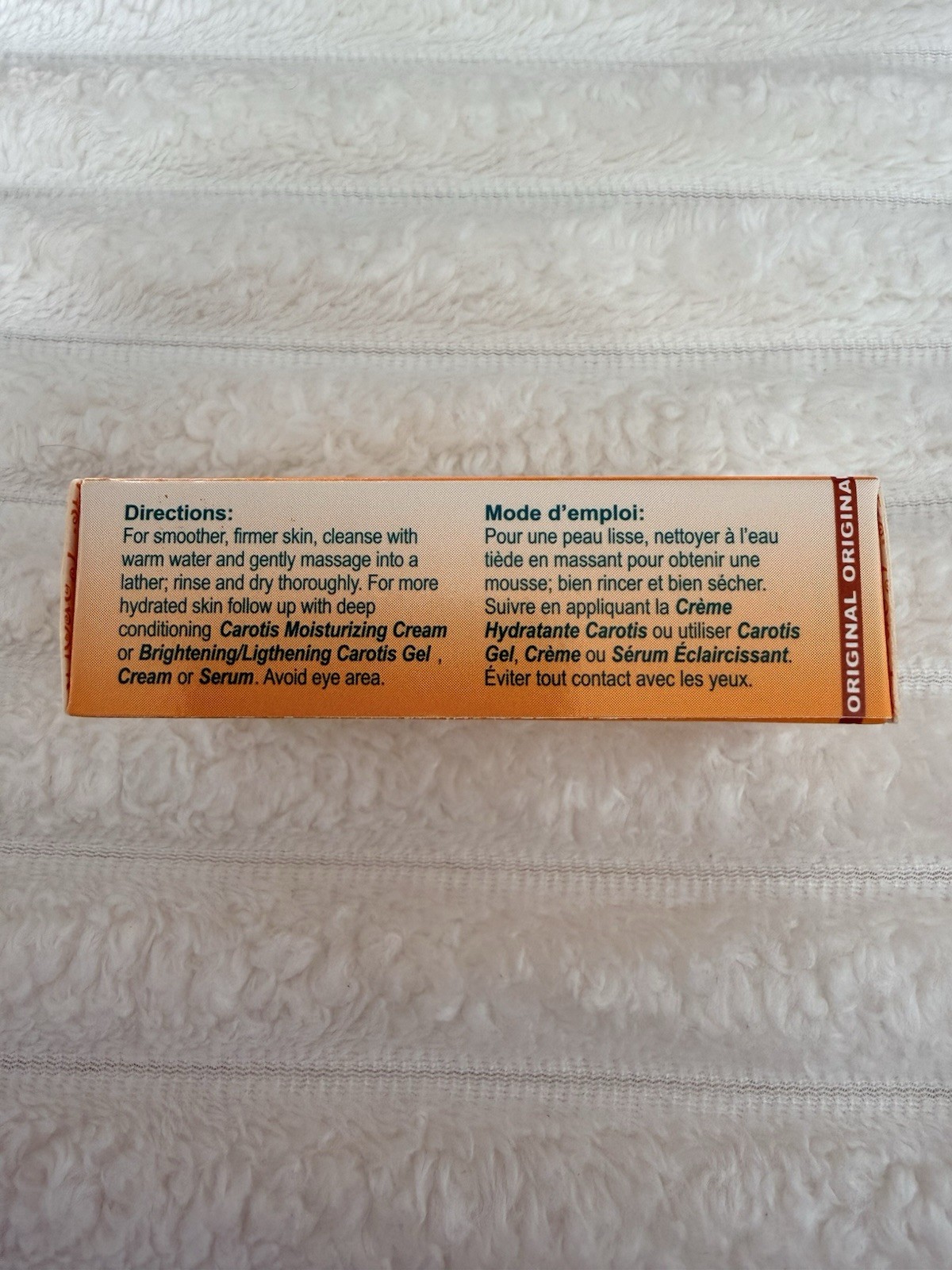 Carotis Active Carrot Concentrate Beauty Soap Dual Nourishment 80g ~ Lot of 3