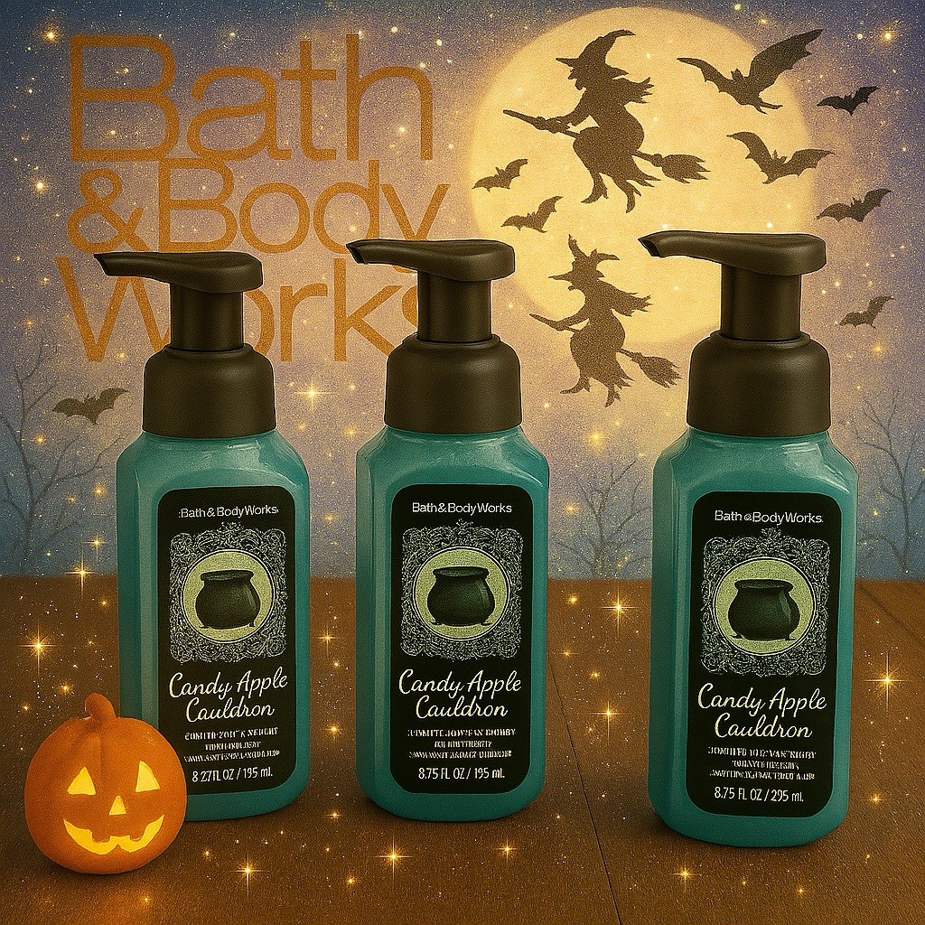 Set Of 6 Bath & Body Works NEW CANDY APPLE CAULDRON Foaming Hand Soap 8.75 Floz