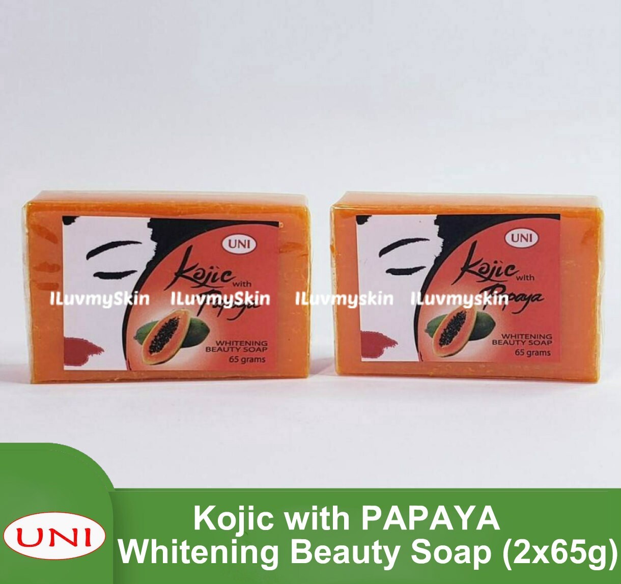 UNI Kojic with PAPAYA Whitening Beauty Soap (2x65g)