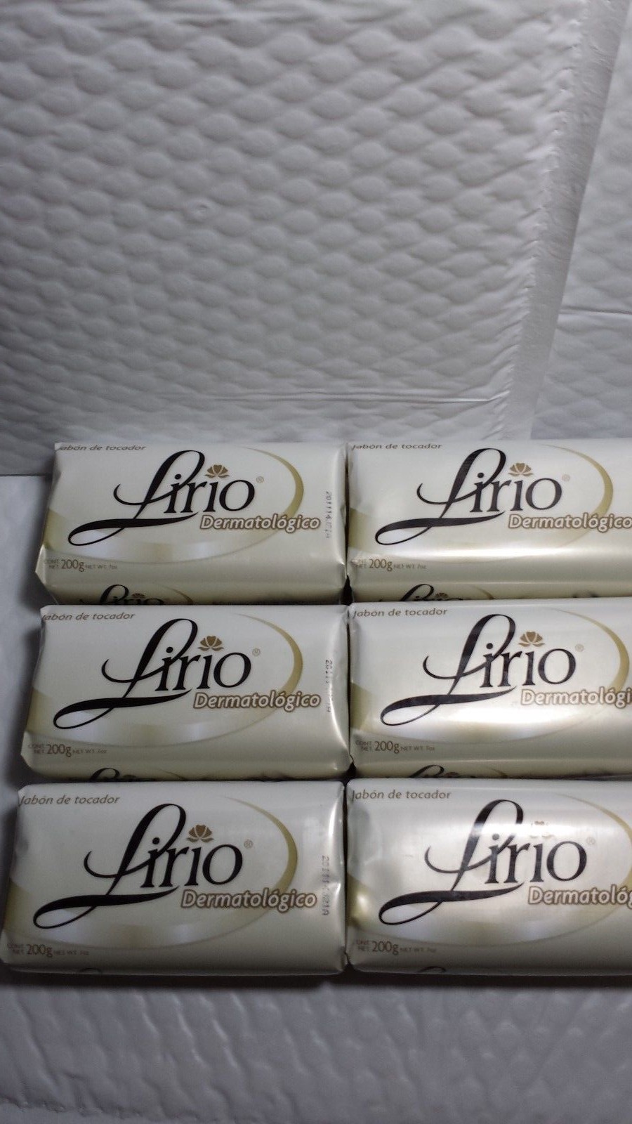 6 LIRIO DERMATOLOGIC BAR SOAP (PACK OF 6 BARS) 200 GR. 7 OZ EA BIG SIZE RARE