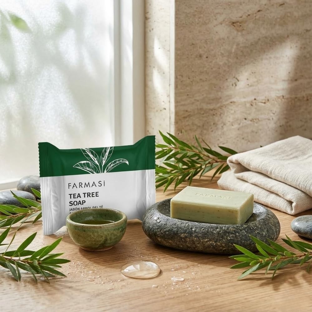 FARMASi Tea Tree Soap, Clarifying Daily 4.41 Ounce (Pack of 1), White
