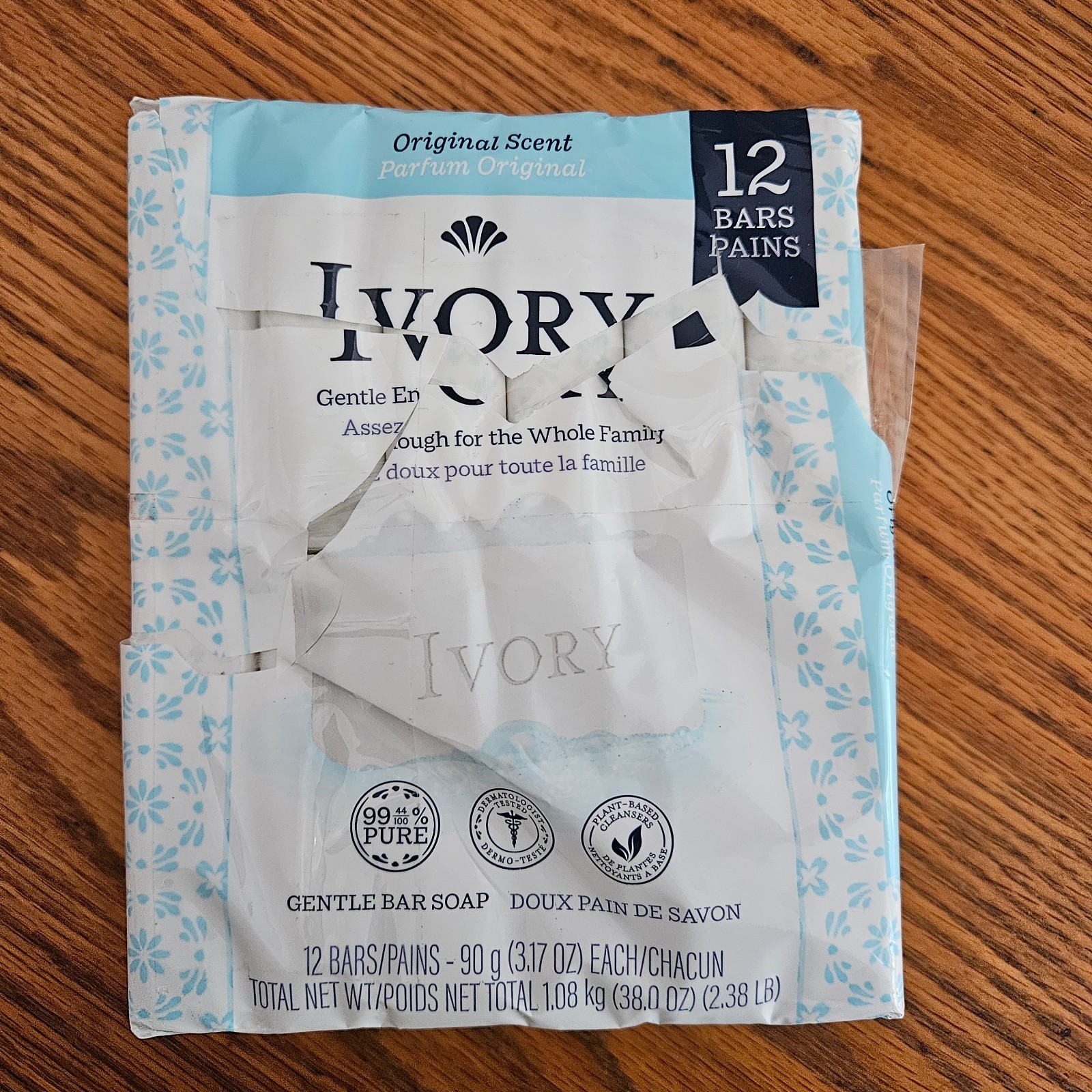 Ivory Gentle Bar Soap Original Scent 12 Bar Multipack New w/ Outer Wrapper Tear