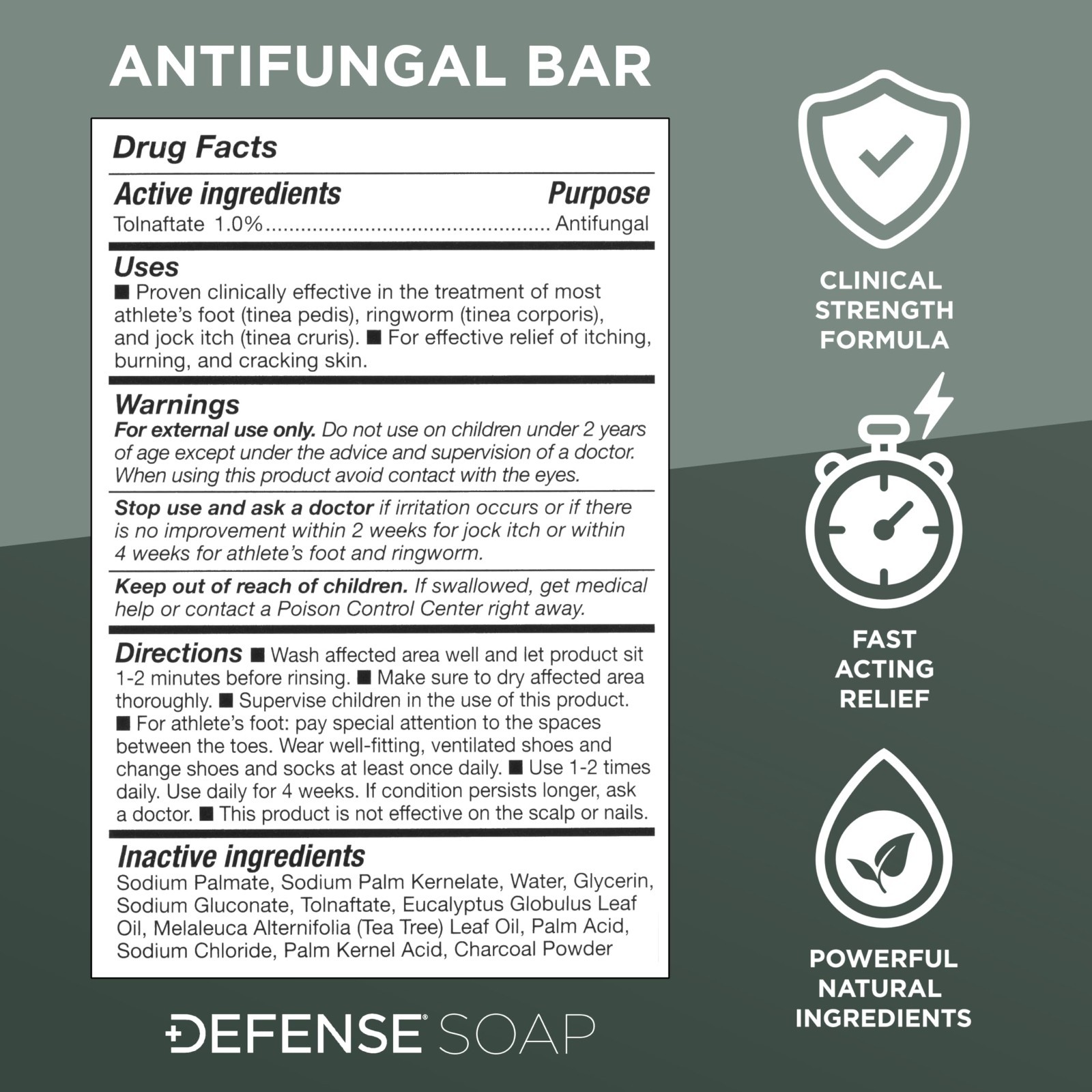 Antifungal Bar Soap for Jock Itch, Ringworm & Athlete’s Foot | Medicated Skin Tr
