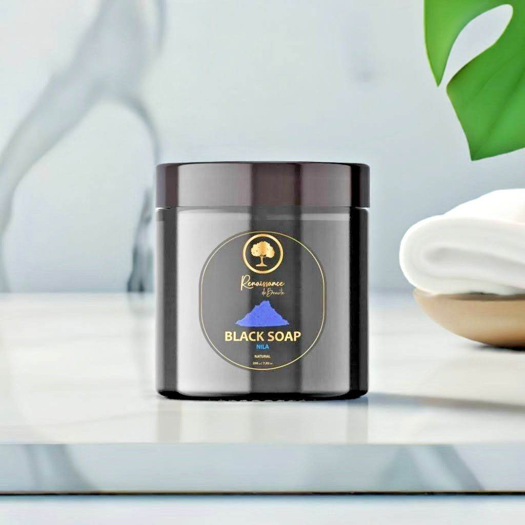 Renaissance de Beaute~Nila 💙 Black Soap for Deep Purification for a Hammam Glow