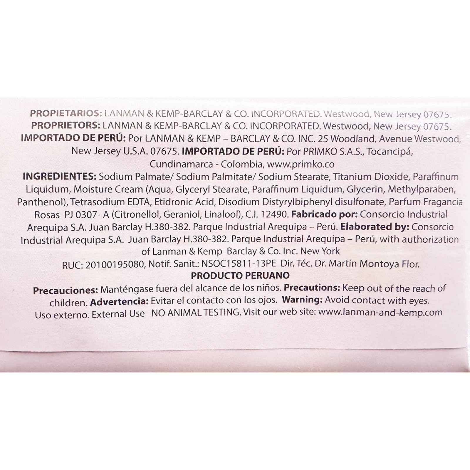 L&K Florida Water Jabon De Tocador De Rosas Floral Rose Soap, 3.3 oz – 1 Soap