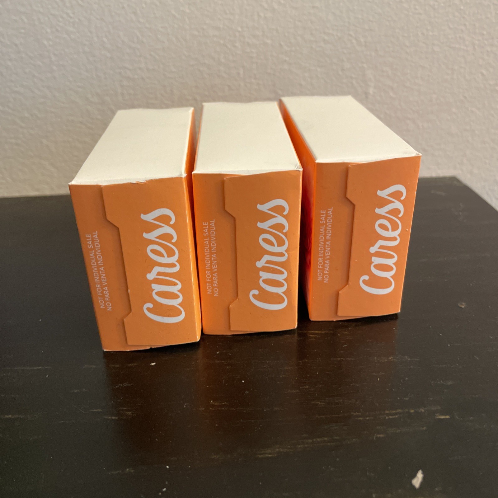 Caress Daily Silk White Peach & Orange Blossom Floral Bath Bar Soap 3.75 Oz x3