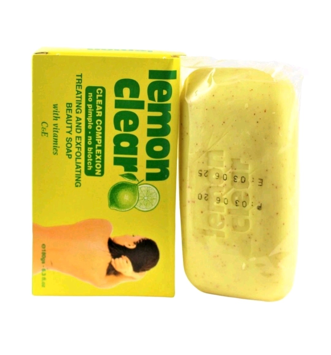 3ps Lemon Clear Treating & Exfoliating Beauty Soap With Vitamins C & E 180g Bar