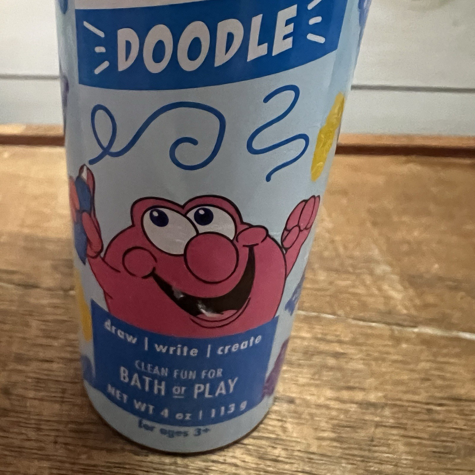 MR BUBBLE BLUE Gummy Best Foam Soap Doodle 4 Oz Draw Write Create