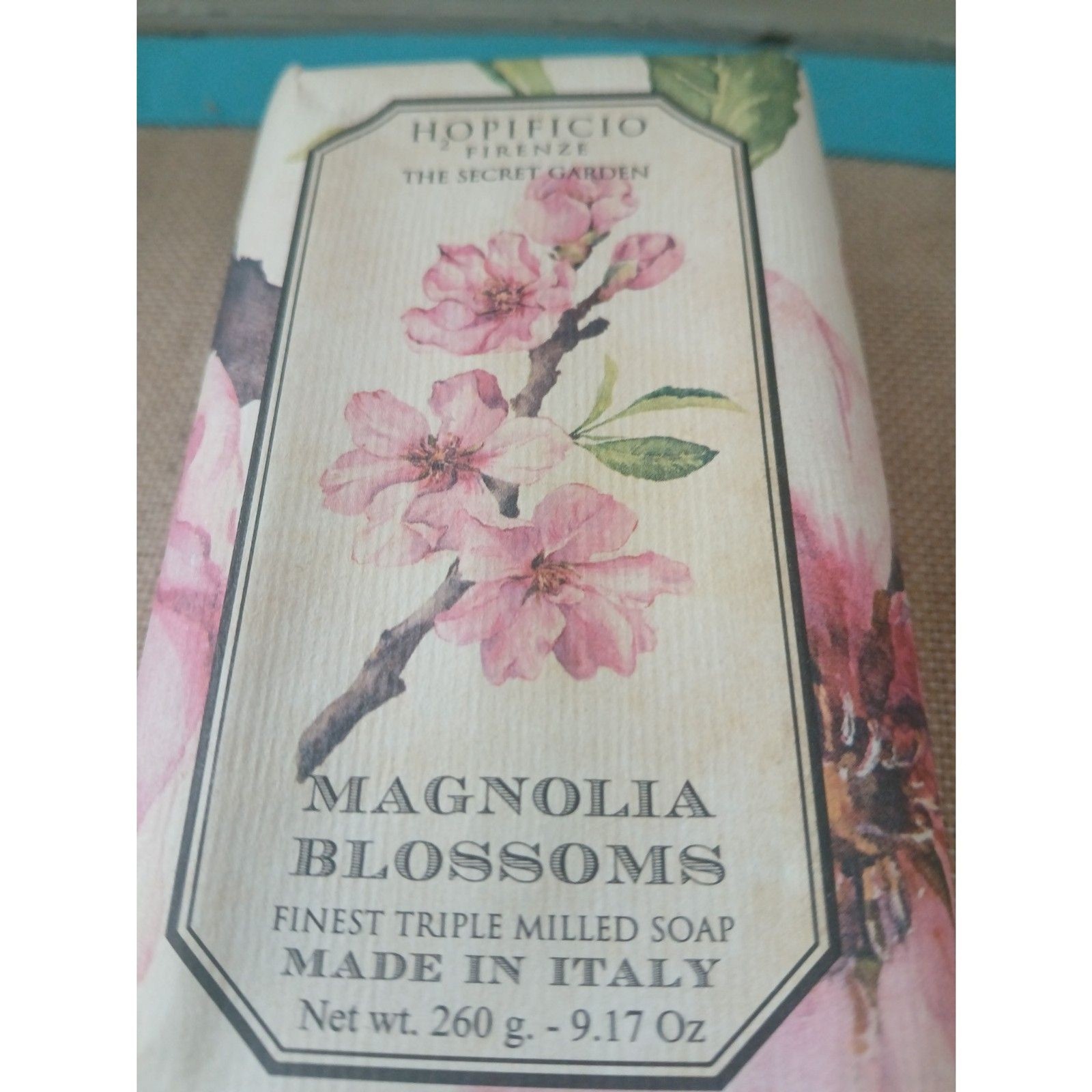 Hopificio Firenze Magnolia Blossoms Finest Triple Milled Soap Italy 9.17 oz