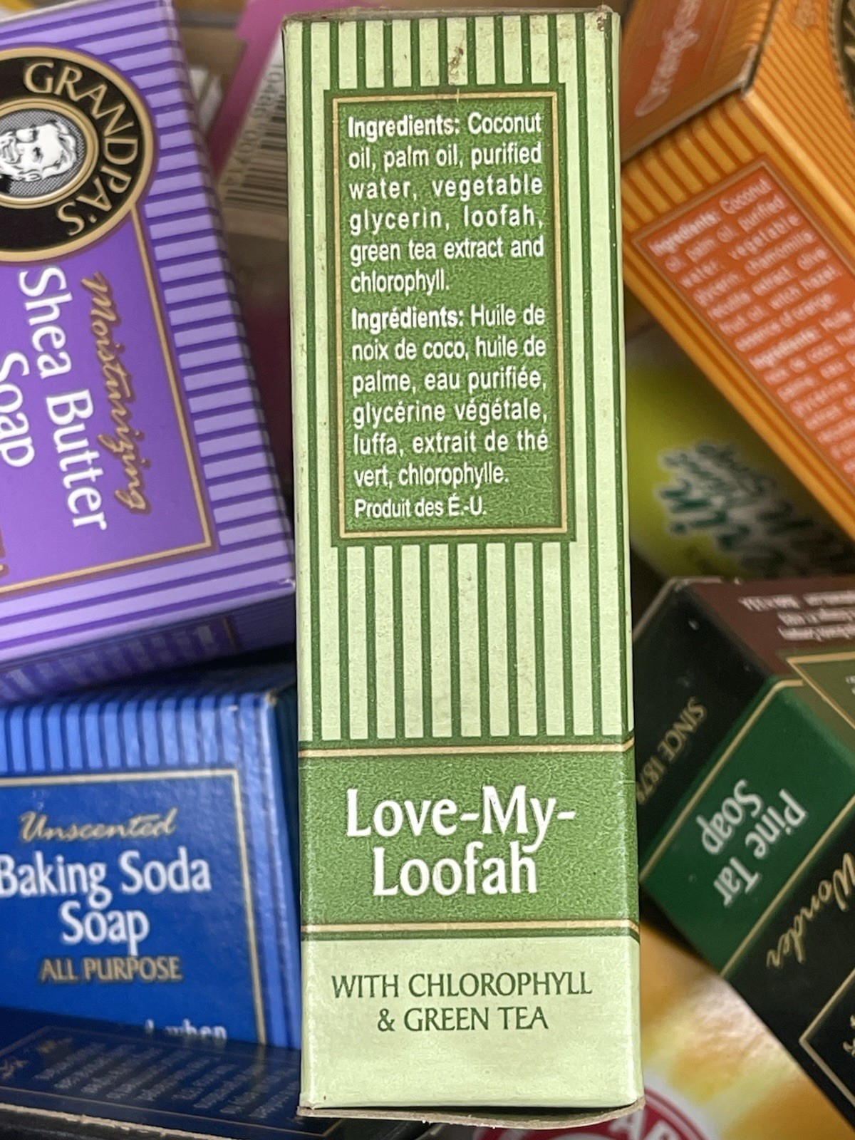 Grandpa’s Soap 3.25 oz.~ Rejuvenating Love-My-Loofah Chlorophyl & Green Tea