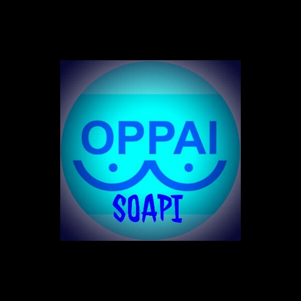 Handmade All Natural Oppai Soapi Soap. 4oz+ (Psycho Swirls 100)