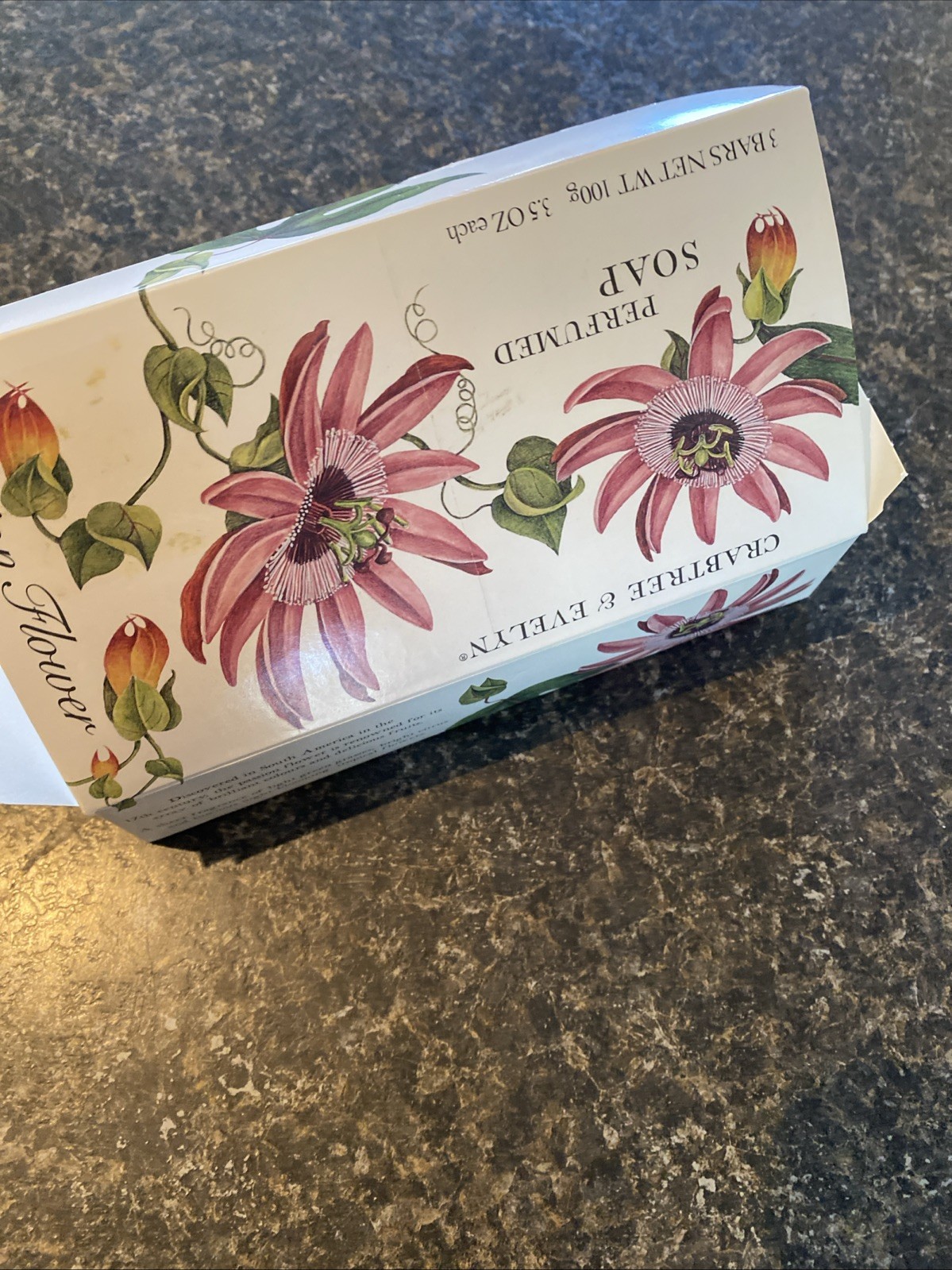 Crabtree & Evelyn Passion Flower Perfumed Soap Bars 3.5 Oz Each