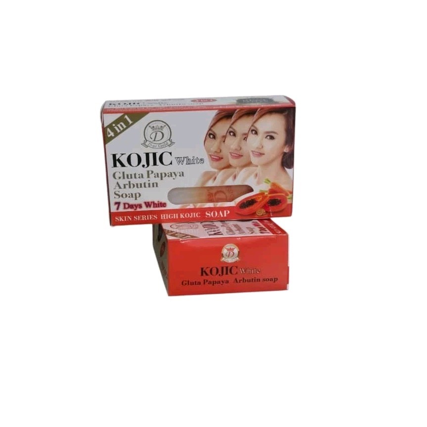 2pcs D-ne Gold Kojic White Gluta Papaya Arbutin Soap 4 in 1, 160g Each