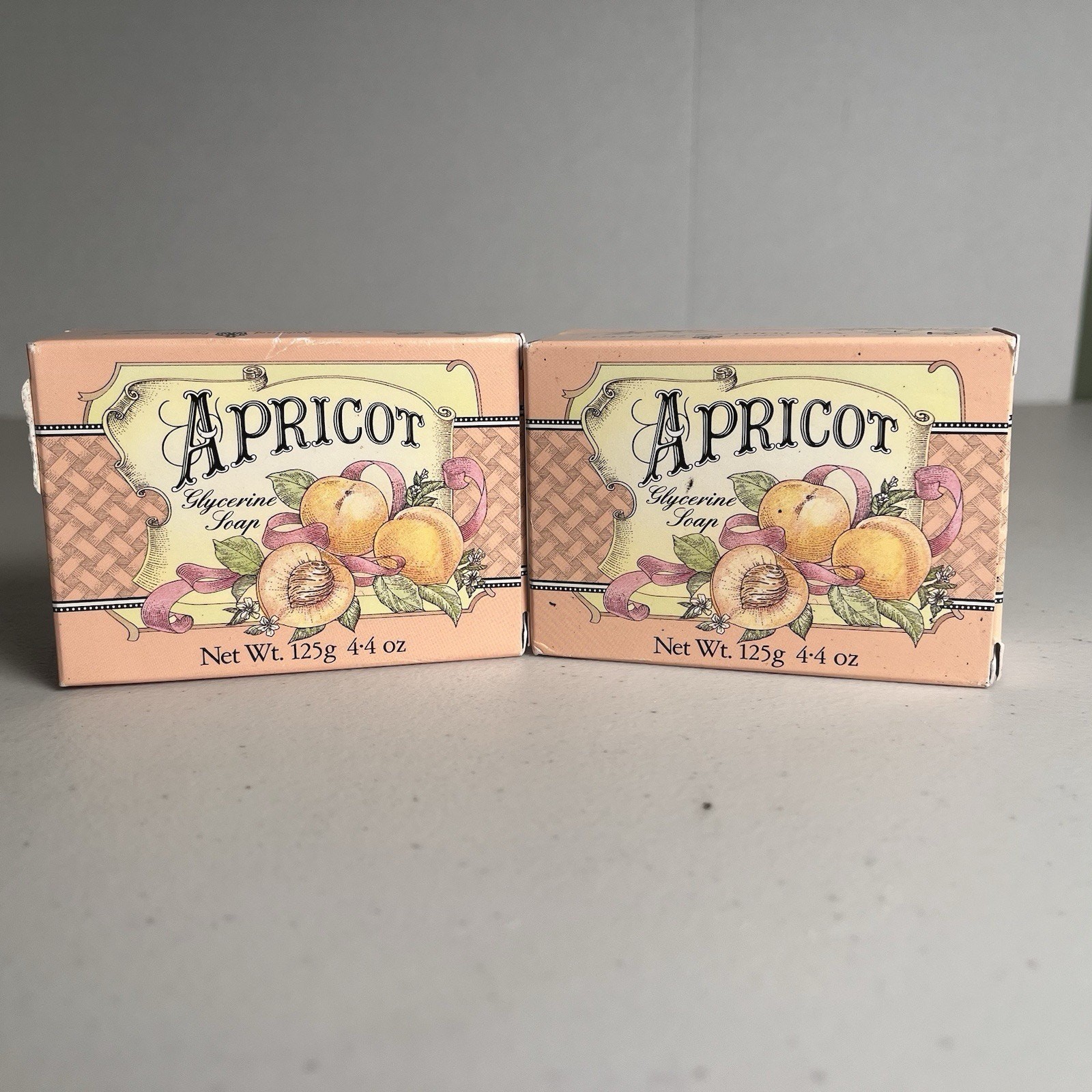 Vintage Victorias Secret Soap Apricot Glycerin Bar 4.4 oz Germany HTF 1988 Lot
