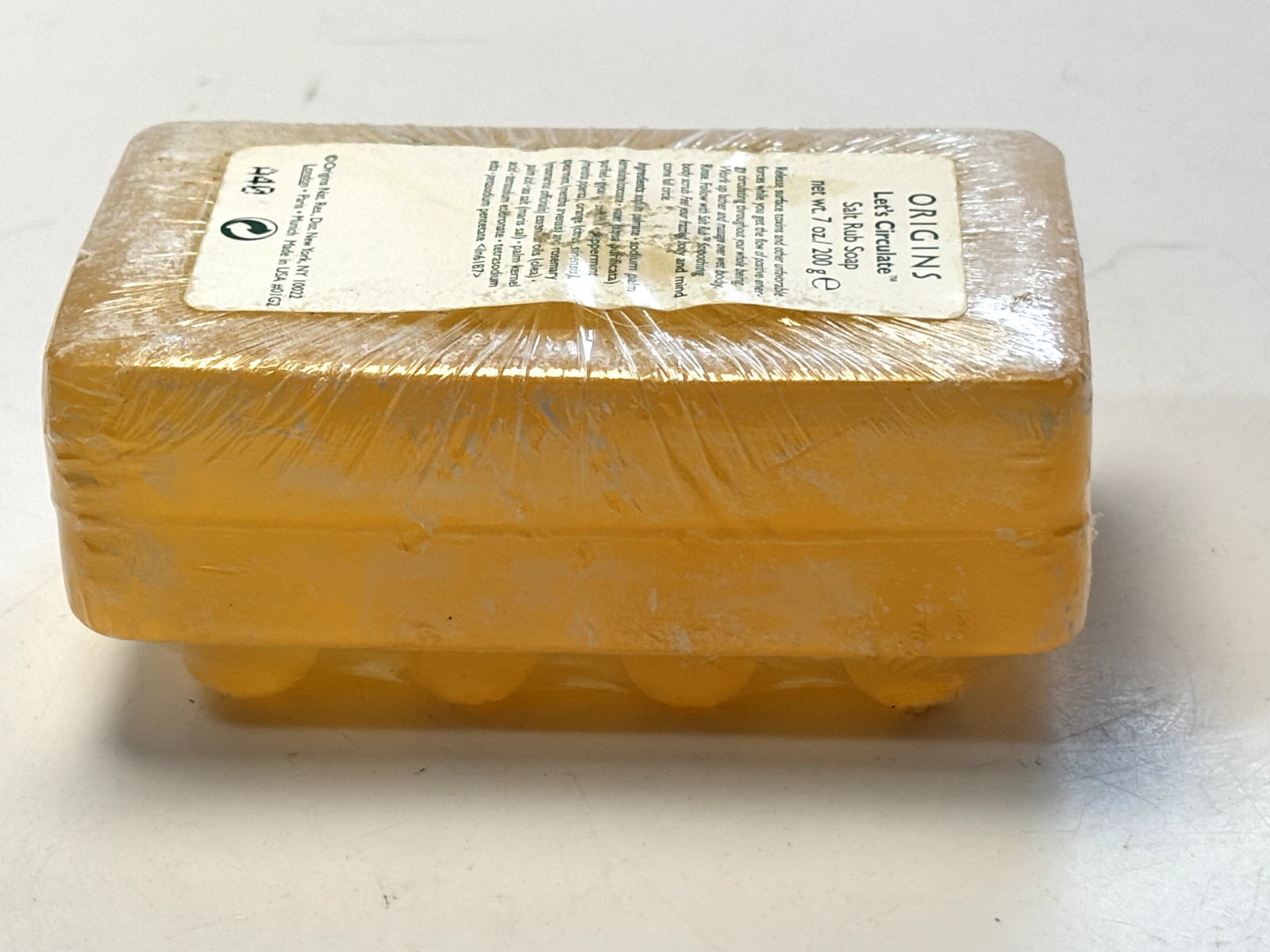 Origins Let’s Circulate Salt Rub Soap Bar 7oz 200g Soap Sealed EXTREMELY RARE