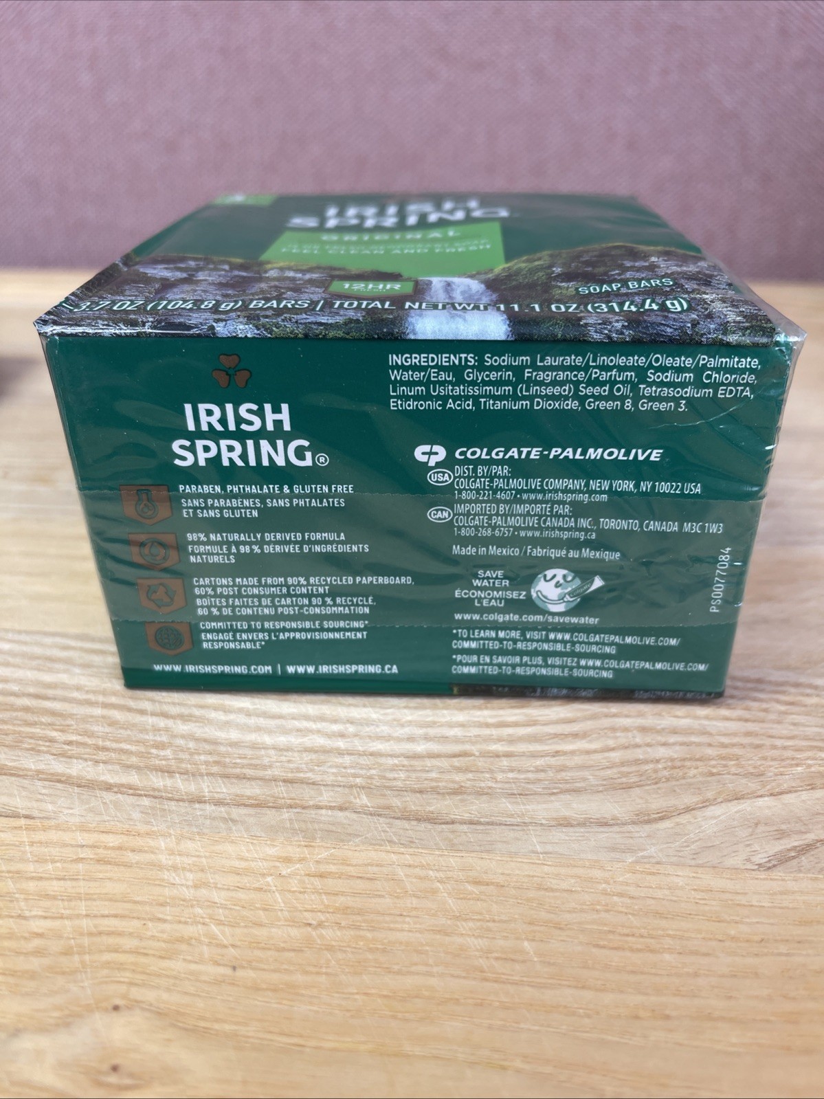 Irish Spring Original Clean and Fresh Deodorant Bar Body Soap 3.7 Oz – 3 Pack