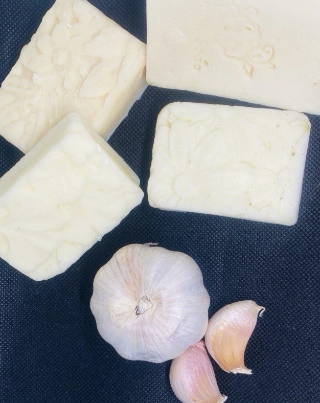 Home Made Antibacterial Garlic Soap Bar